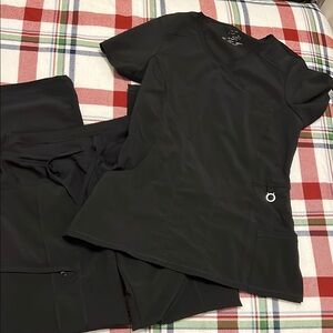 Cherokee Black Scrub Set